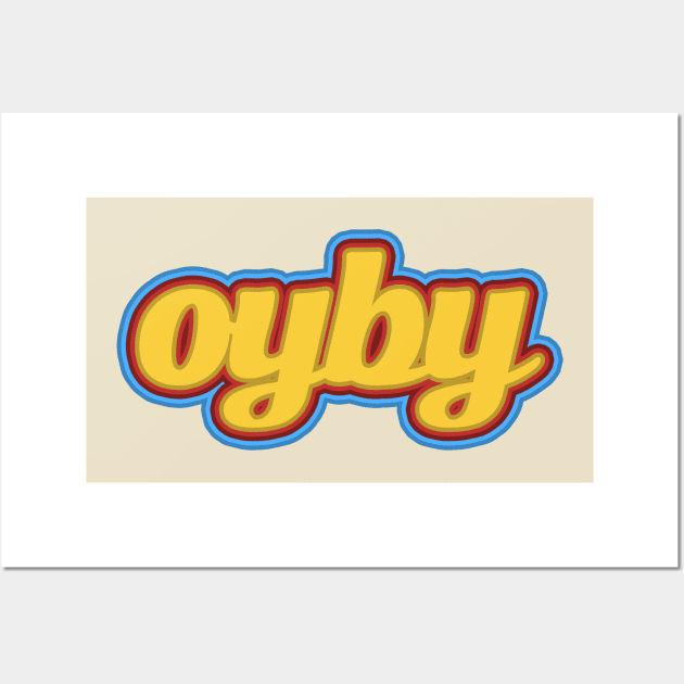 Vintage Oyby Logo Color Wall Art by oyby